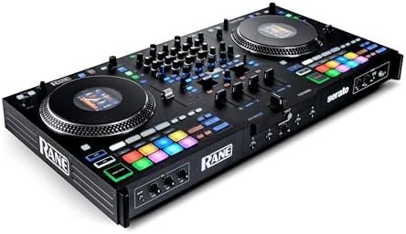 Rane PERFORMER 4-Channel Motorized DJ Controller, 7″ Platters with Displays, Precision Feel Faders, Stem Split, Advanced FX, Serato DJ Pro Included